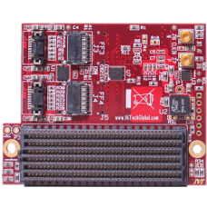 4-port (4x100G) FireFly FMC+ Module - Left Turn