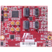 4-port (4x100G) FireFly FMC+ Module - Left Turn